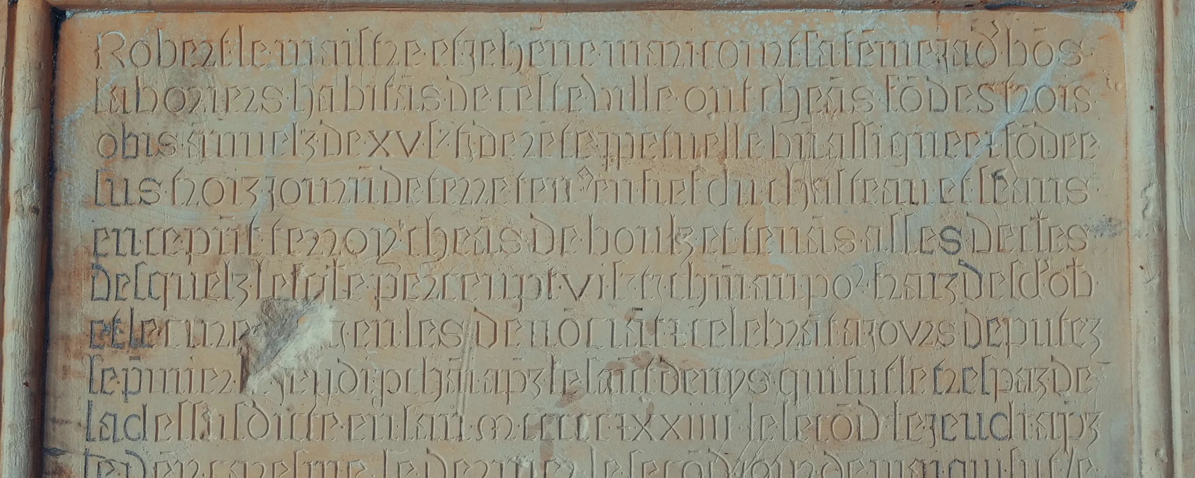 La plaque gravée de l’église de Becquincourt, XVIᵉ siècle
