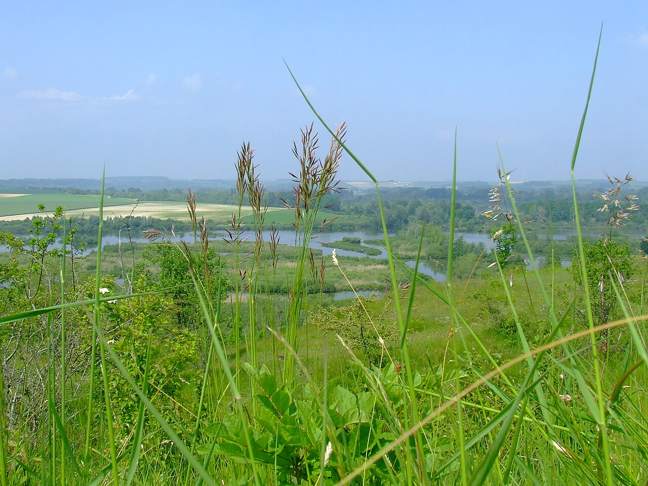 El valle del Somme visto desde Frise