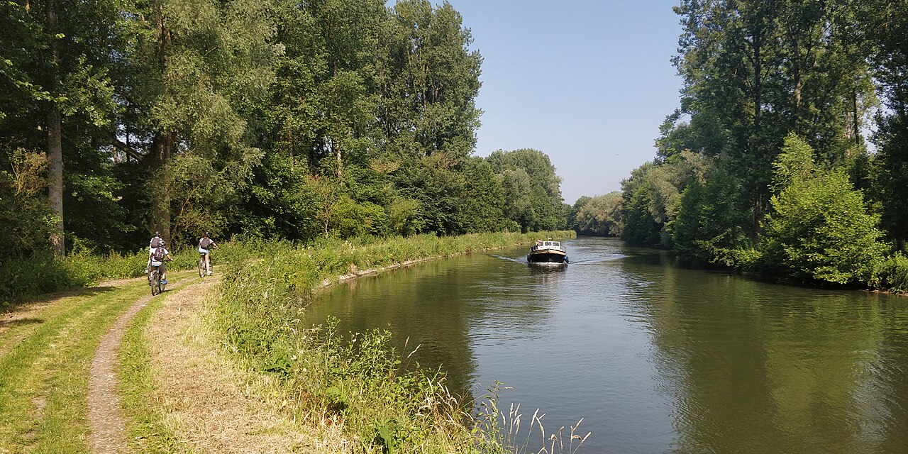 La vía ciclista del valle del Somme, a lo largo del río
